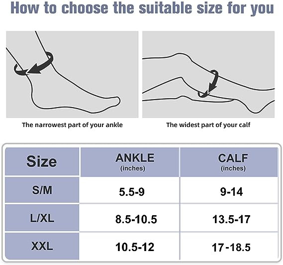 Zip Up Closed Toe Compression Zipper Socks Calf Support Stockings Women Men A+