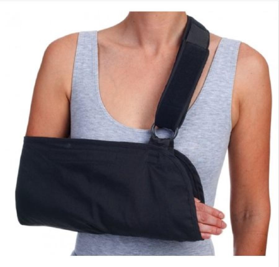 Procare Arm Sling Unisex Hook/Loop Closure One Size Fits Most Blue, 79-84300