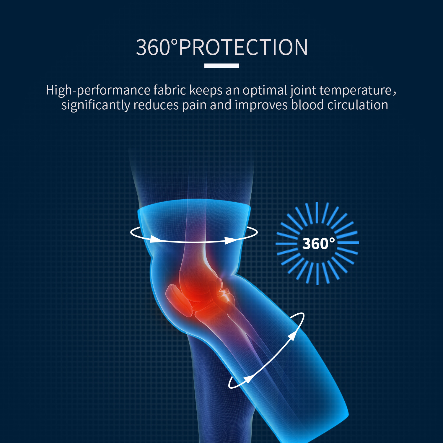 Leg Support Brace With Strap Thigh High Compression Sleeve Socks Pain Relief US