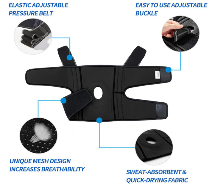 DOUFURT Knee Brace for Women & Men Meniscus Tear Compression Knee Support M New