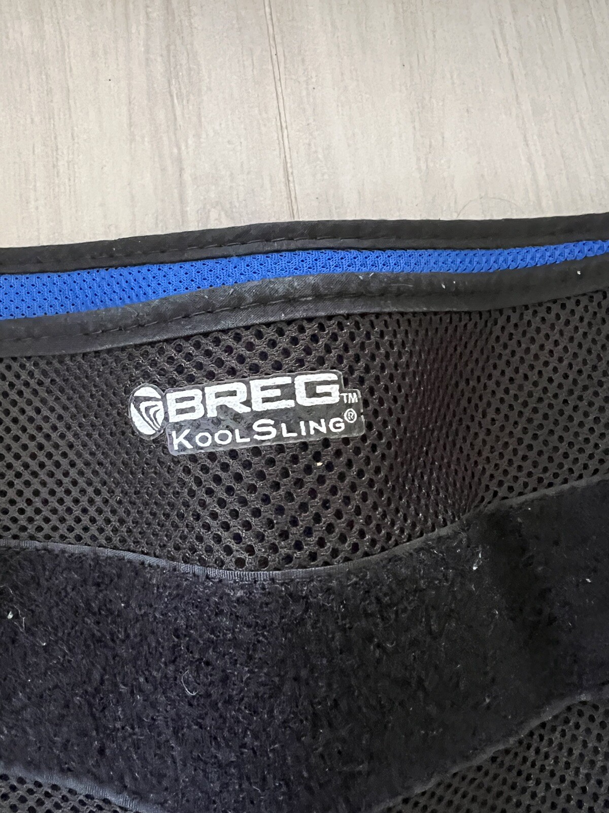 Breg Kool Shoulder Sling Black and Blue Soft