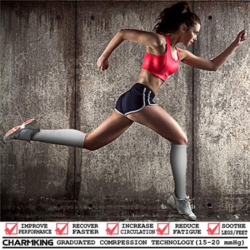 Women’s Small-Medium Compression Socks – 4 Pairs – White/White/White/White