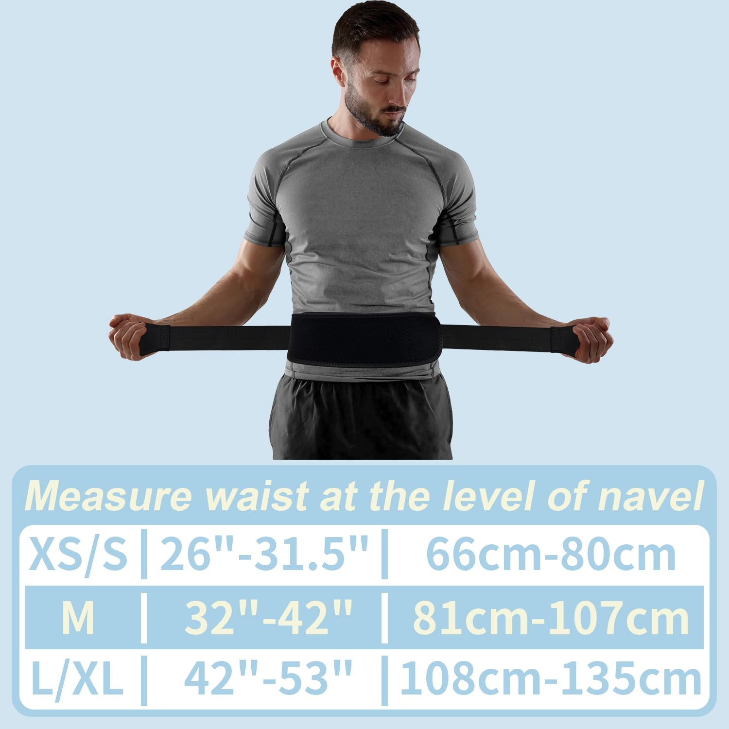Thin & Lightweight Back Brace for Lower Back Pain – Slim, Breathable Back Bra…