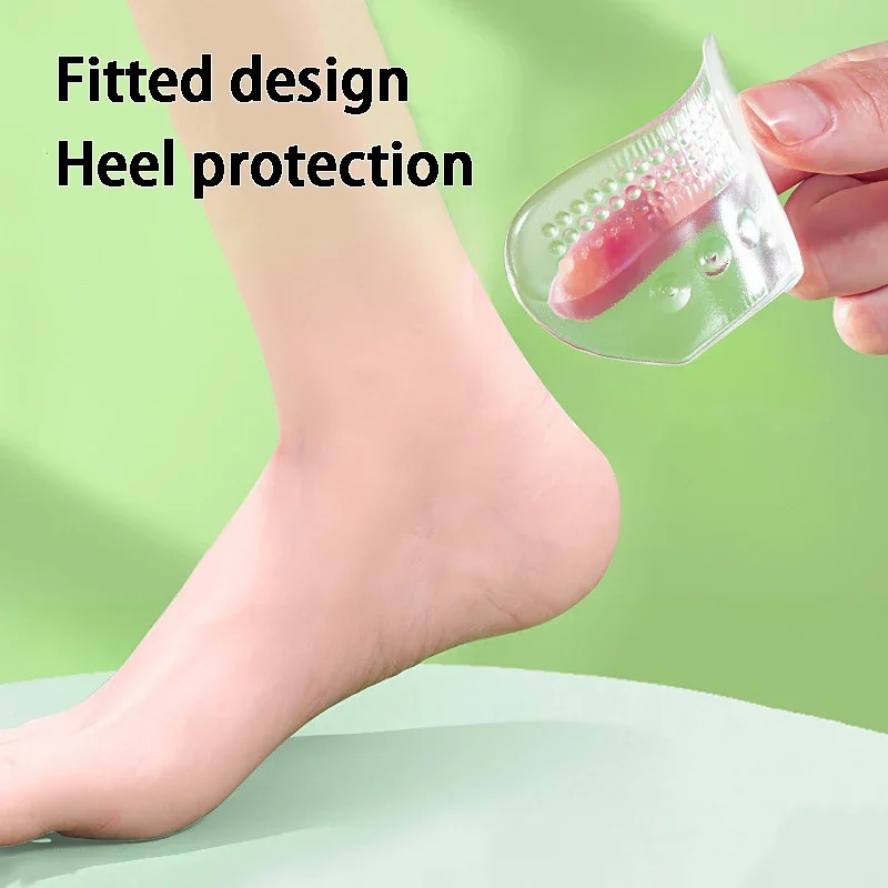 2pcs/4pcs Silicone Heel Pad Heel Sticker Heels Protector Adjust Size Adhesive No