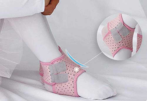 2 PCS Ankle Braces Kids Child Adjustable Mesh Compression Foot Support Wraps