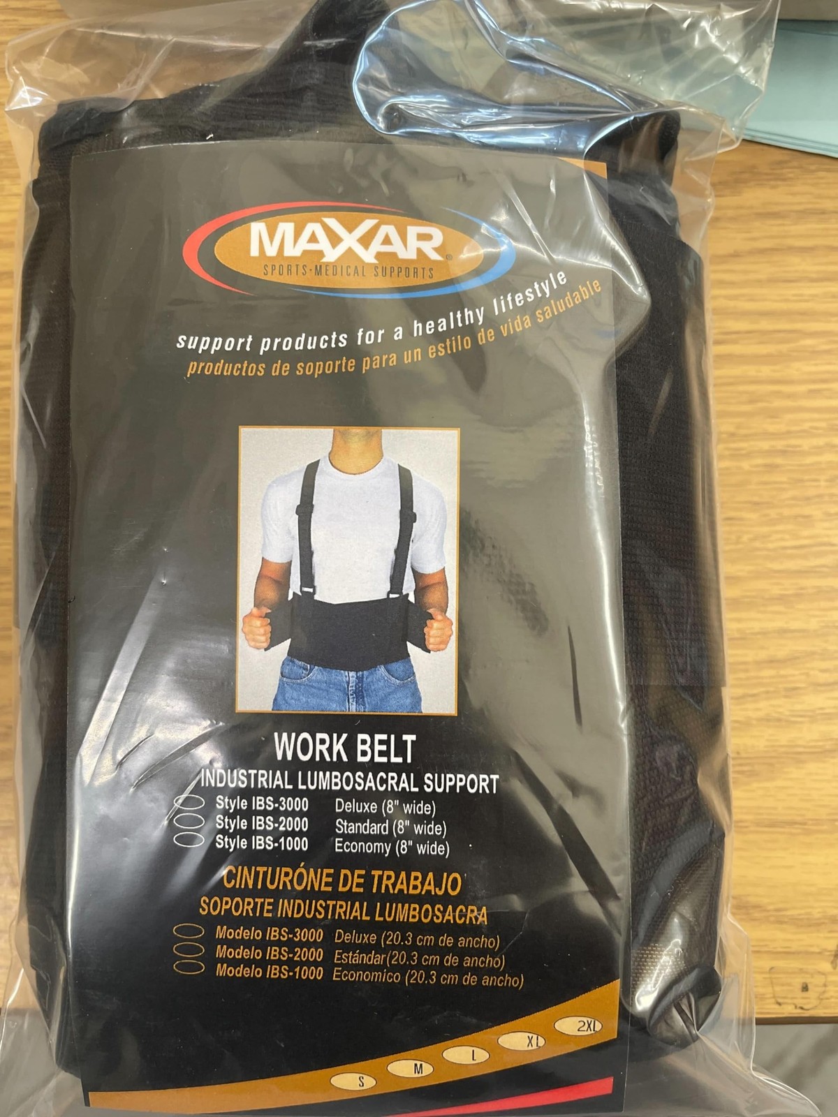 MAXAR Industrial Back Brace for Work, Adjustable Double Pull & Removable Susp…