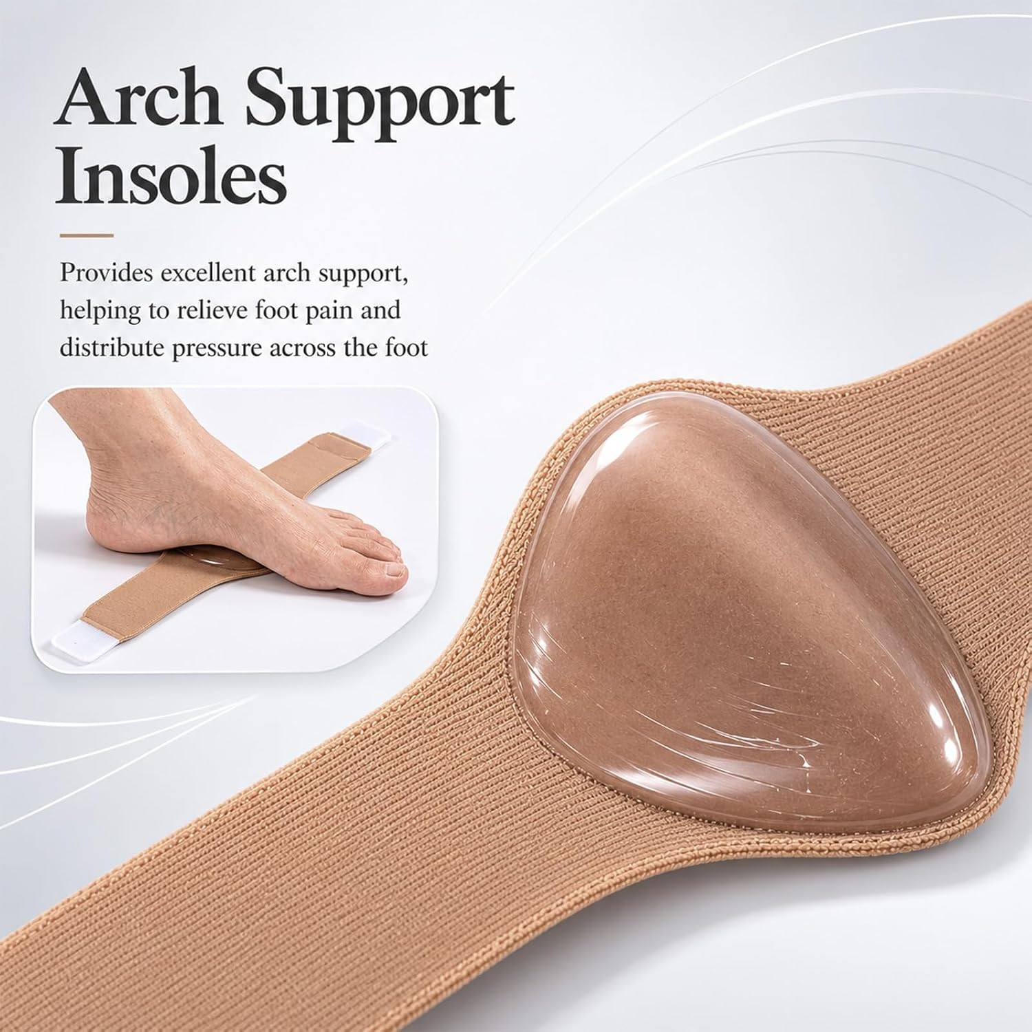 2 Pairs Arch Supports for Plantar Fasciitis Relief,Copper Fit Arch Support | Com