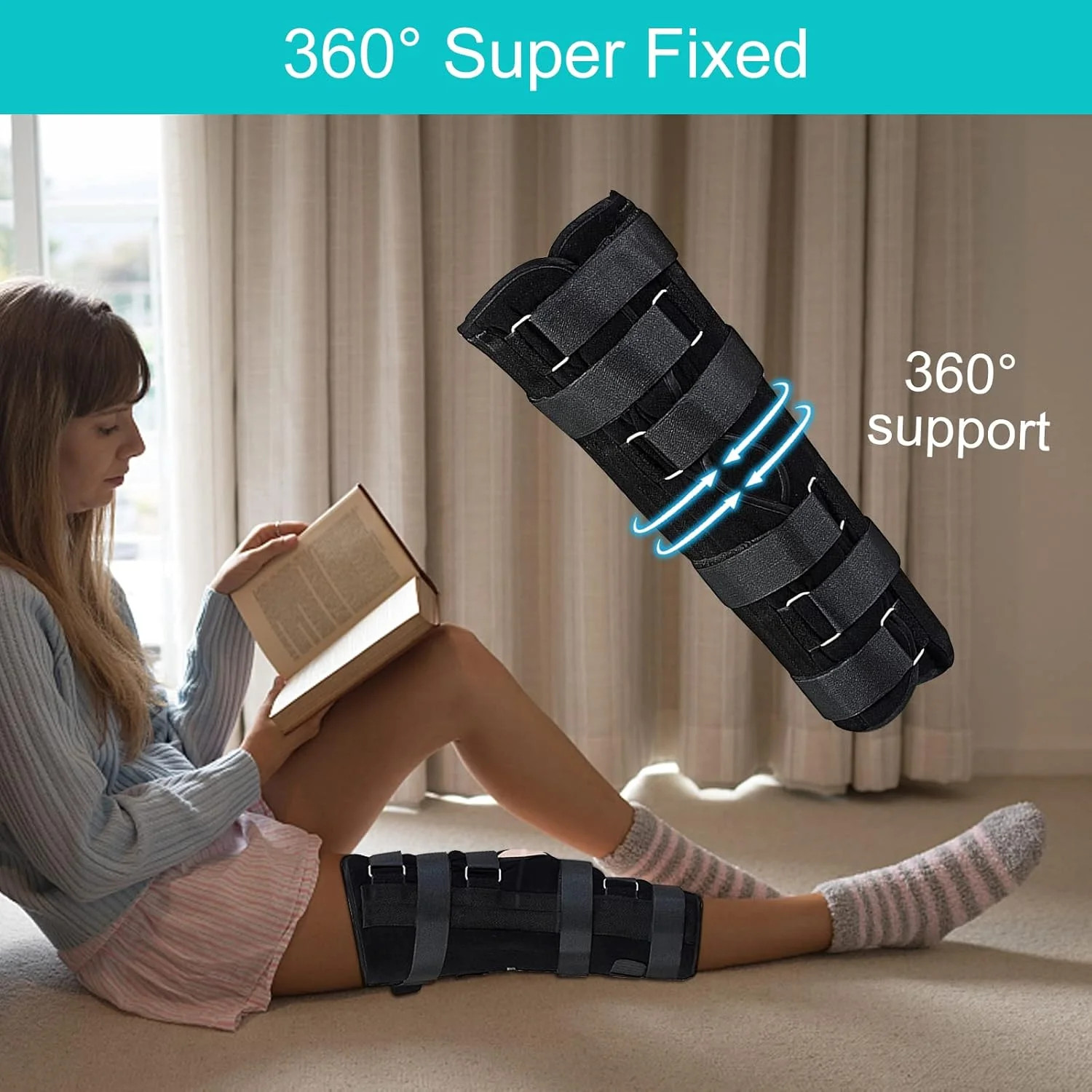 Unisex Knee and leg immobilization Stabilizer for Post Surgery Recovery,Knee Fra