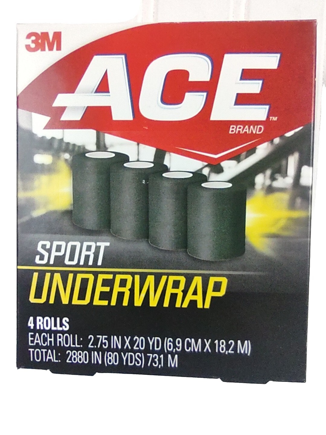 Ace Sport Under Wrap 2.75″x20 yd Black 4/Rolls Running Boxing MMA Football