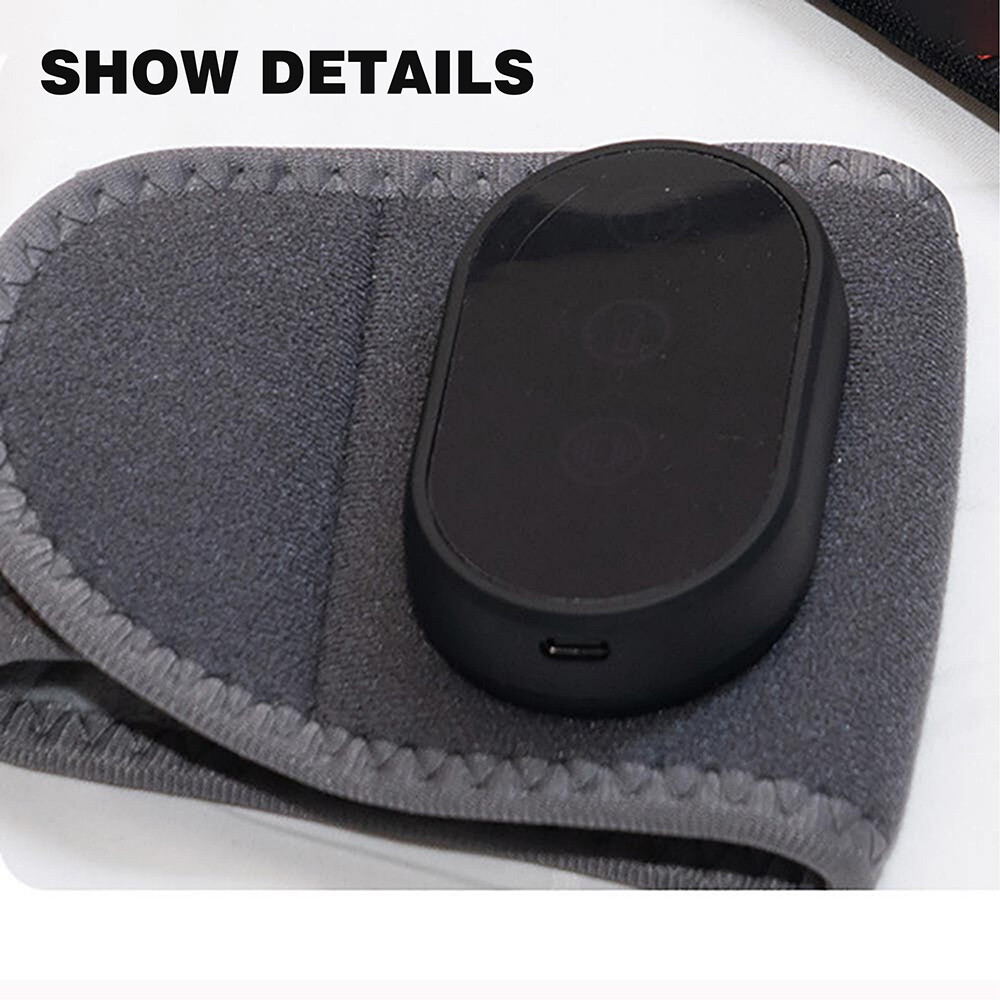 Heated USB 3 Modes Wrist Joint Vibration Massage Wristband Relieve Muscle Brace