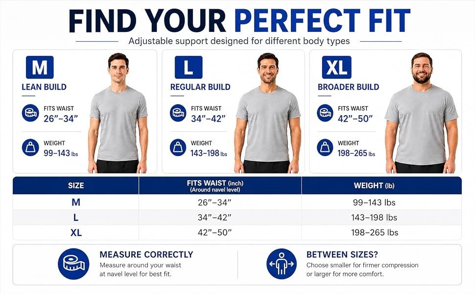 XL Adjuststable Back Brace Men Women Lumbar Support Belt 7 Flexible Support Bars