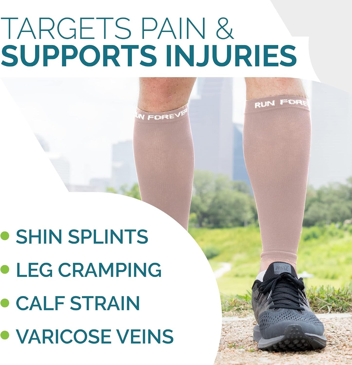 Multi-Purpose Calf Compression Sleeve 20-30 mmHg – Ideal for Running & Recovery