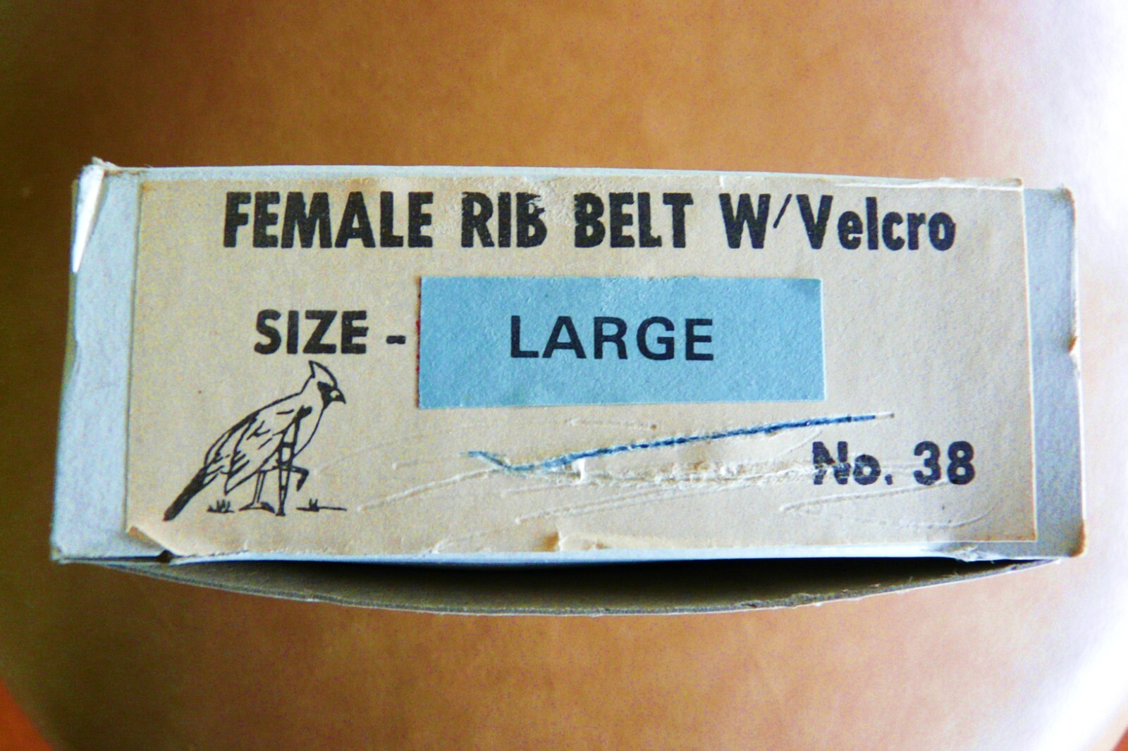 VTG new in box Hospitex Female Rib Belt adjustable sz Large No.38