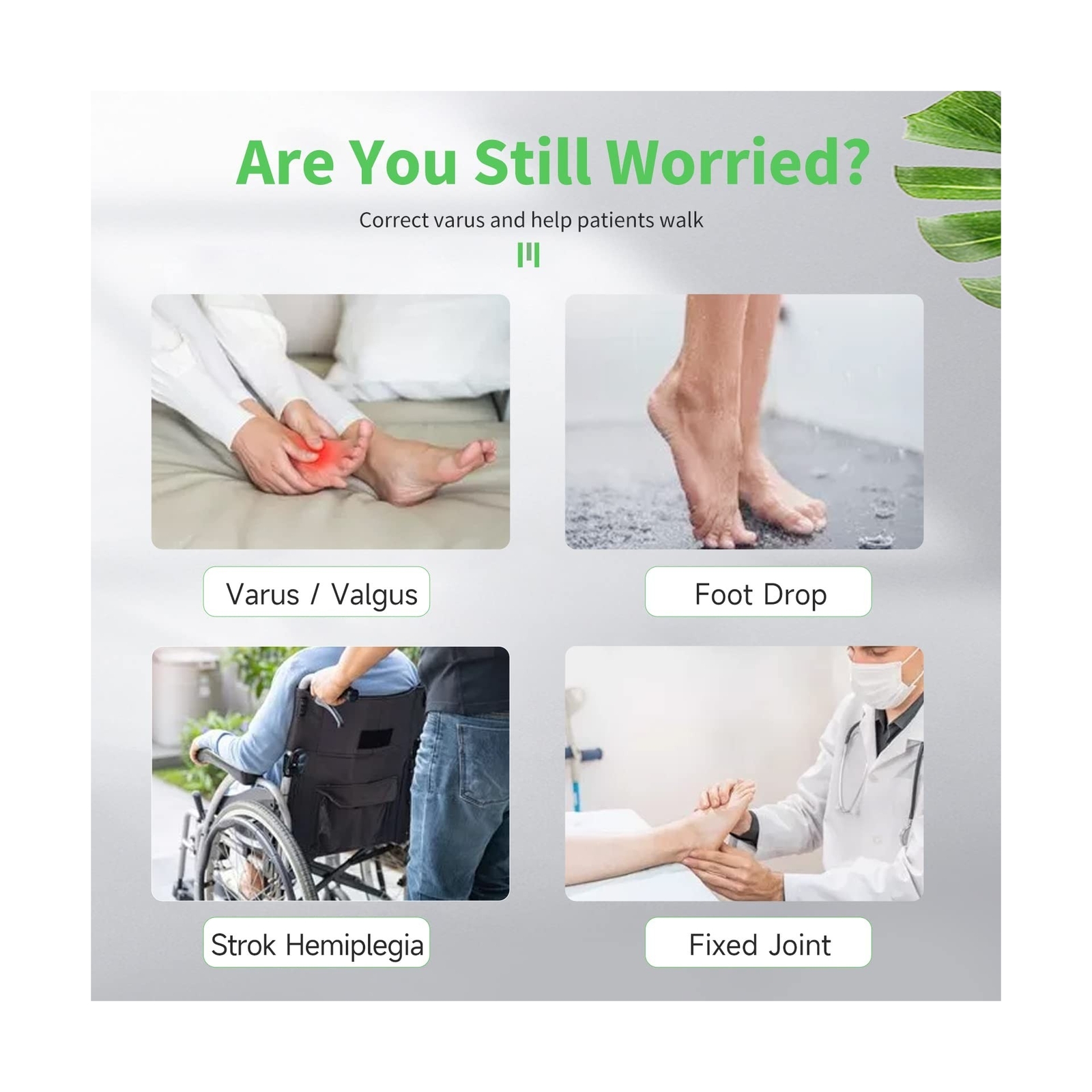 GHORTHOUD AFO Foot Drop Brace Splint Ankle Foot Orthosis Walking with Shoes o…