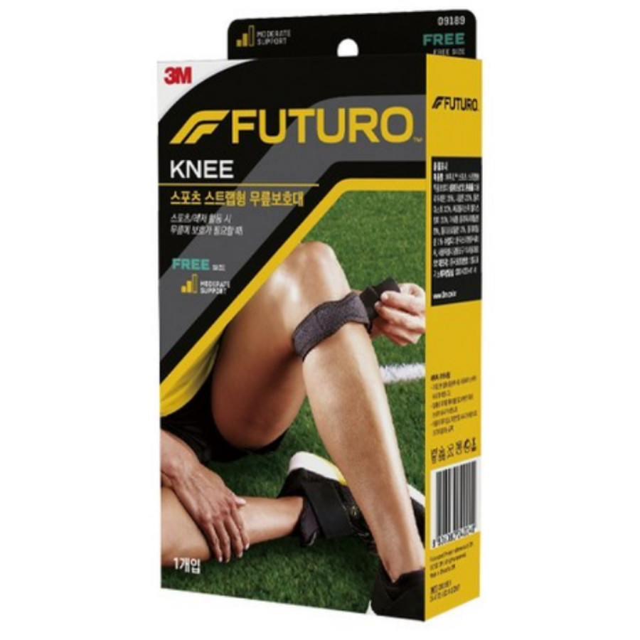3M FUTURO Sport Adjustable Strap Knee Support One Size Black