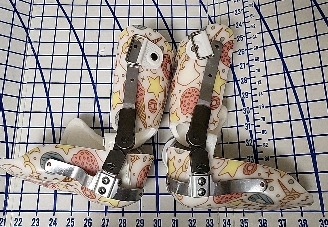 Kids Toddler AFO Brace PAIR Hinge Foot Orthosis Ultraflex Ankle Foot