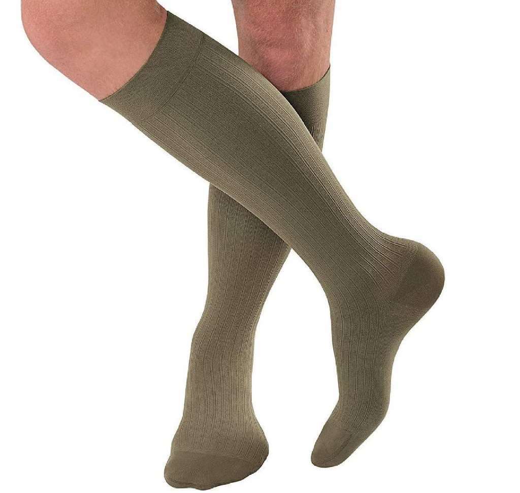 JOBST forMen Ambition Knee High 20-30 Khaki Size 2