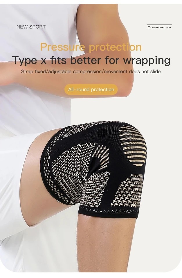 2Pack Copper Knee Braces Compression Sleeves Support for Arthritis Men & Women