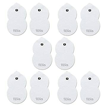 , Omron Compatible TENS Electrodes, 10 (5 Pair) Premium Omron Compatible Replace