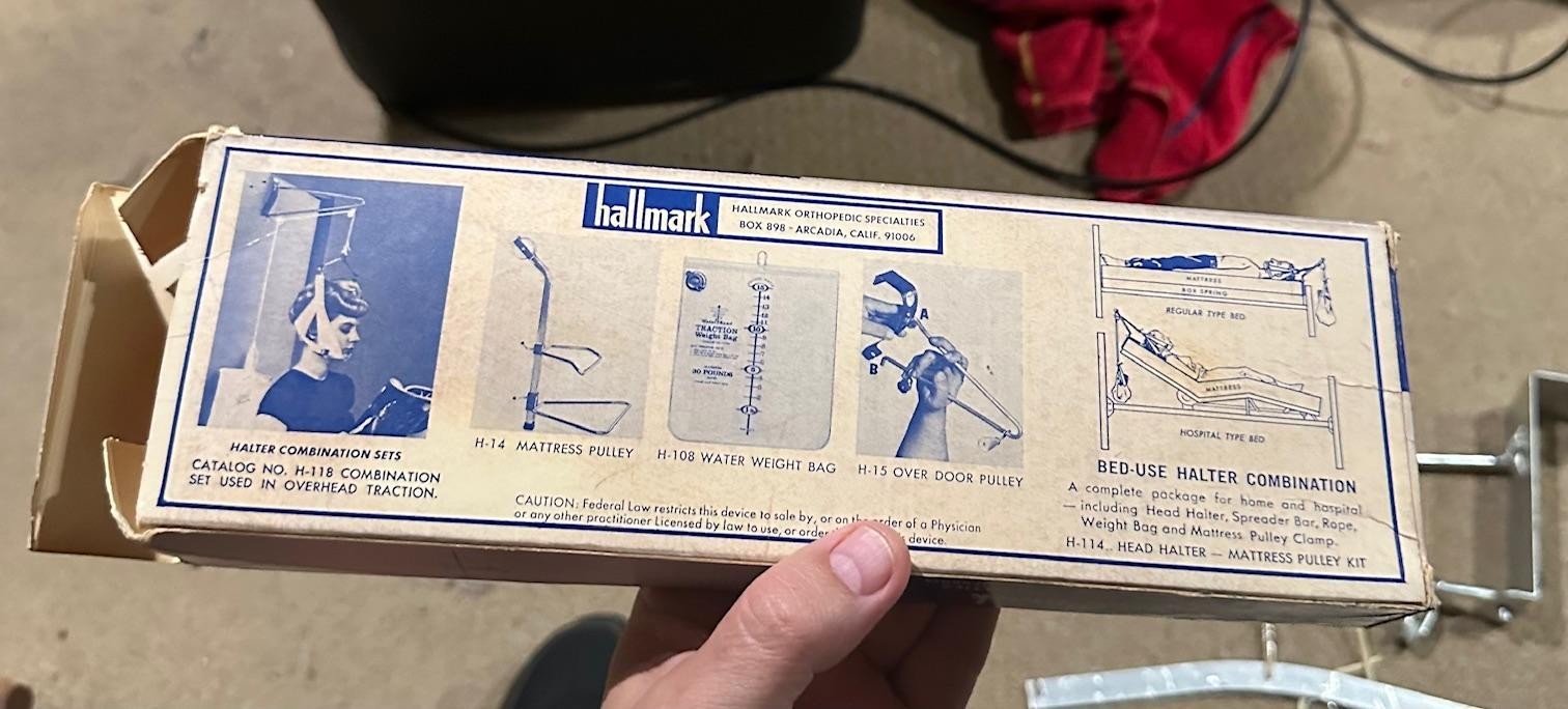 VTG Original Hallmark Cervical Neck Traction Therapy Over-the-Door Pain Relief