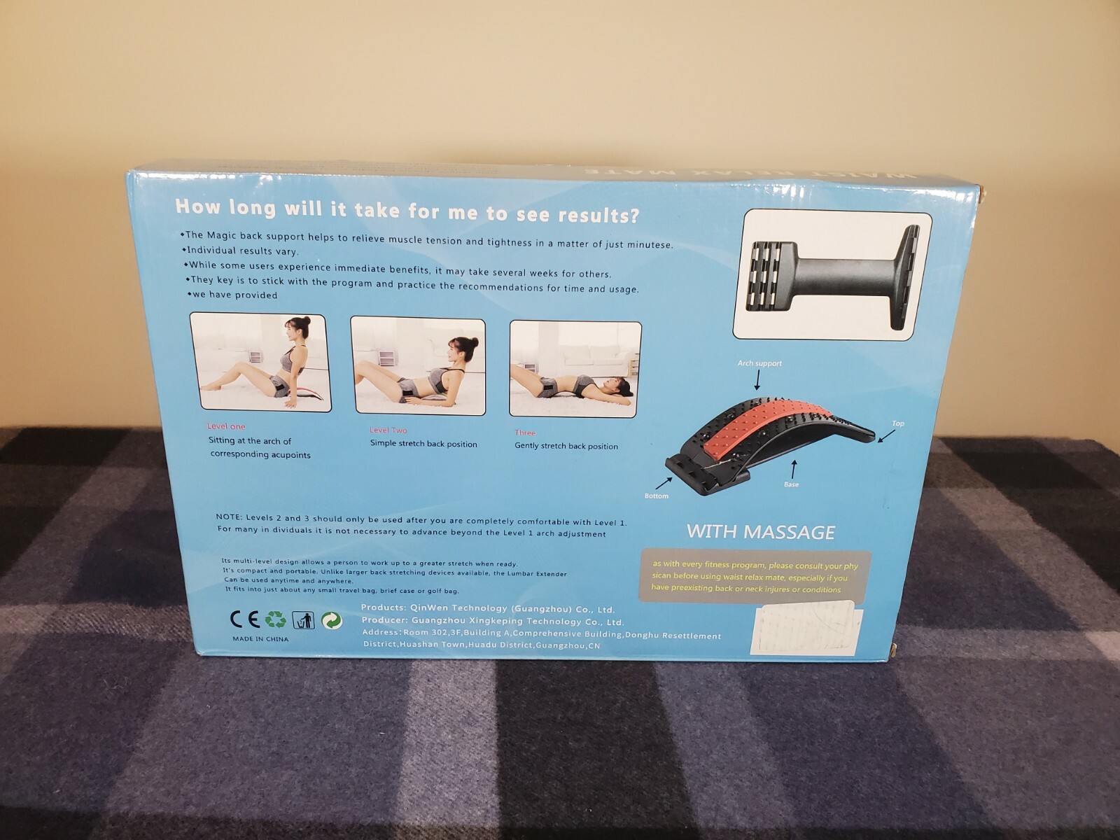 Waist Relax Mate Multilevel Back Stretching Device Relieve Chronic Pain – New