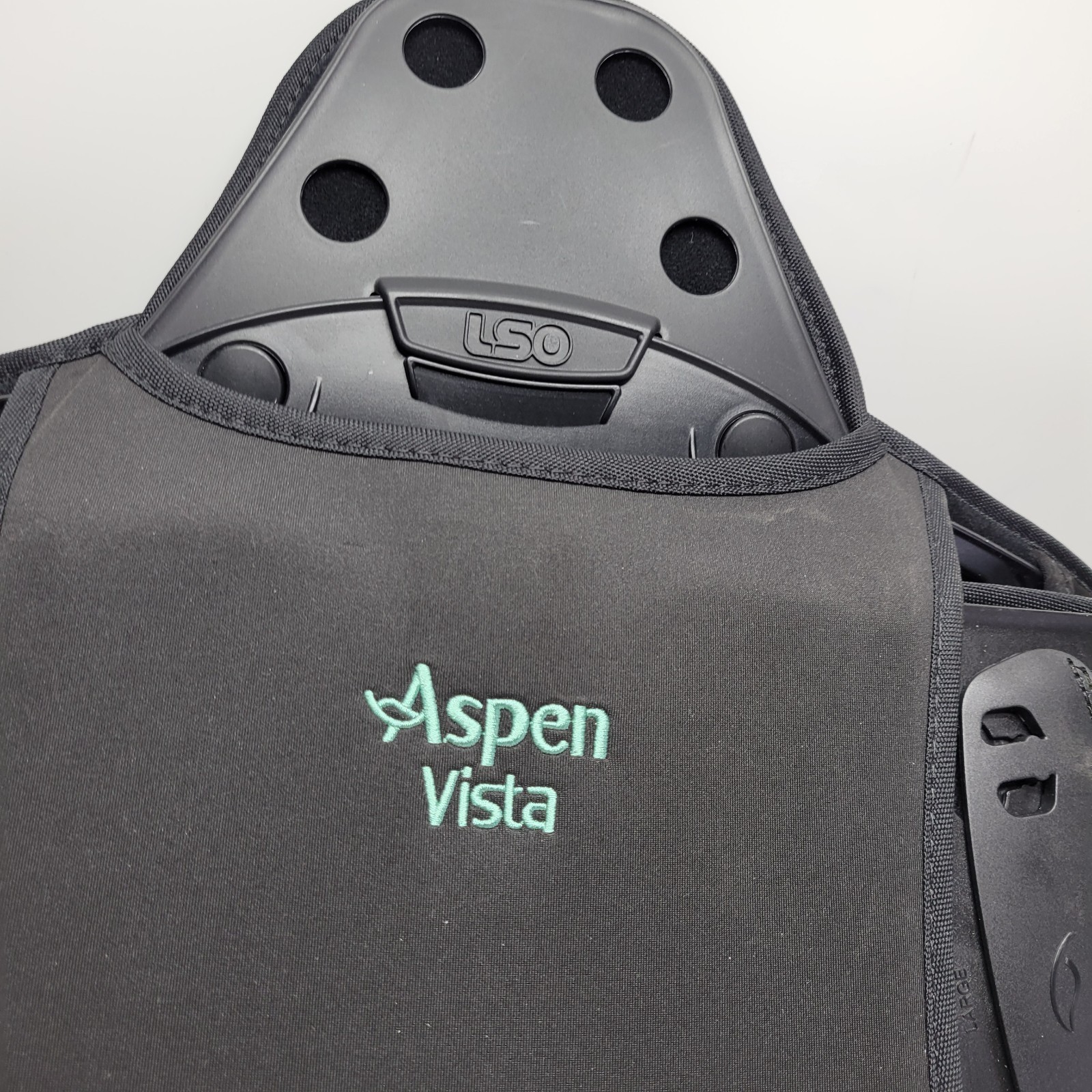 Aspen Vista Back Brace Adjustable Size Black Comfort Lumbar Back Support Stable