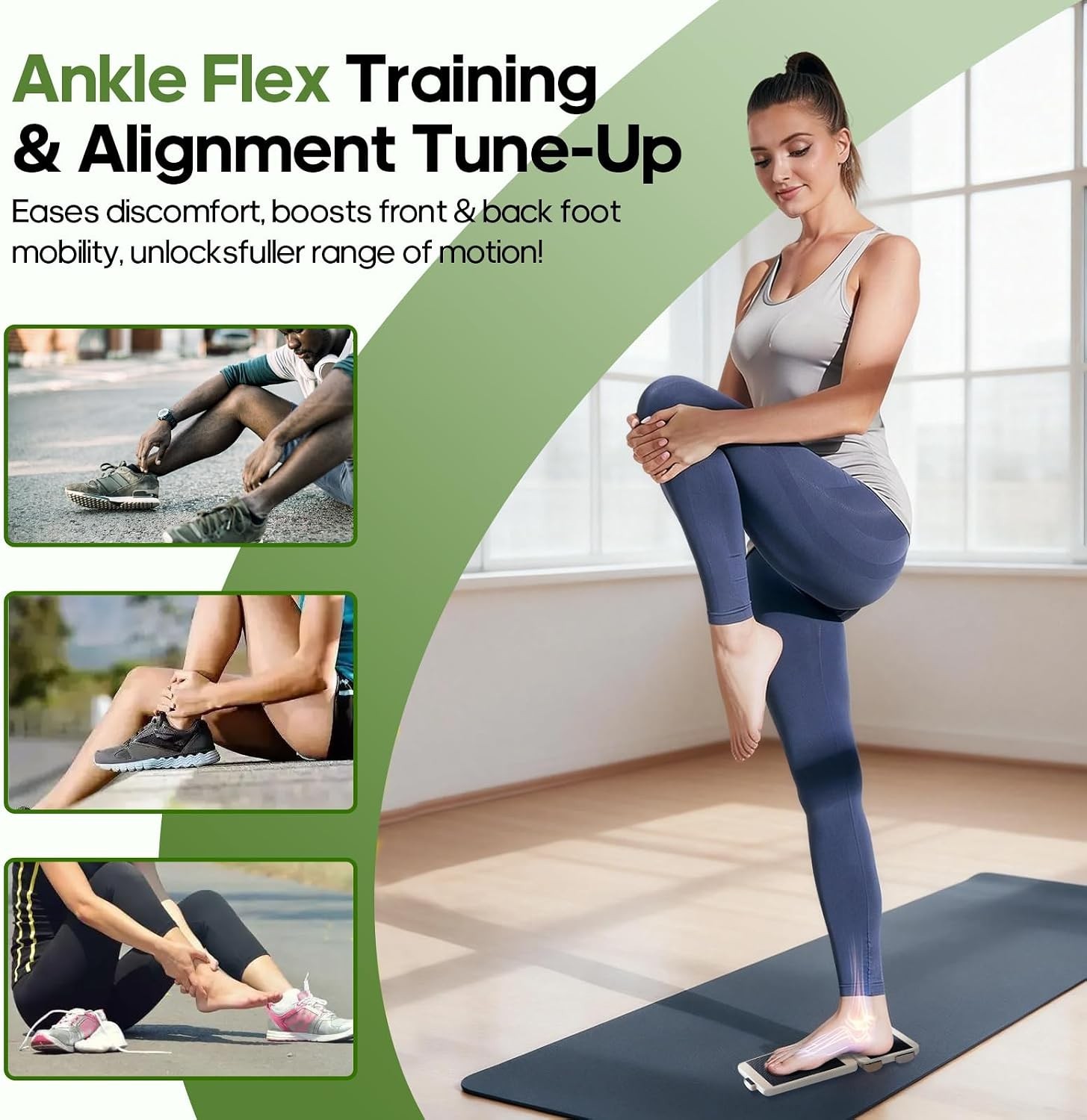 Adjustable Angle Ankle Axis Balance Board & Strengthener for Ankle Sprain | A…