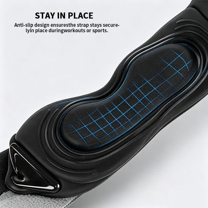 Silicone Patella Knee Strap – 2 Pcs Stabilizer Guard For Sports Activity & Gym