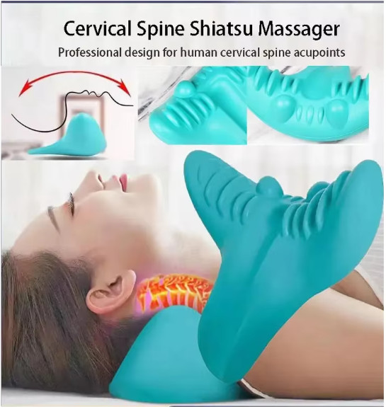 Neck Shoulder Stretcher Relaxer Cervical Chiropractic Traction Device Massage