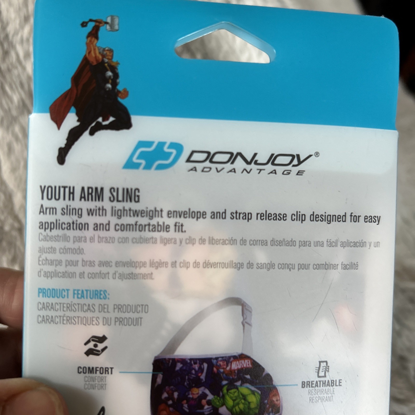 DonJoy Advantage Youth Adjustable Arm Sling With Release Clip