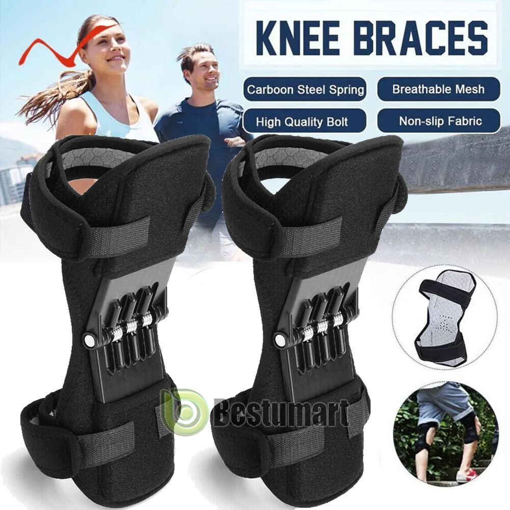 1/2Pcs Powerful Rebound Spring Joint Support Knee Booster Lift Knee Pads Care
