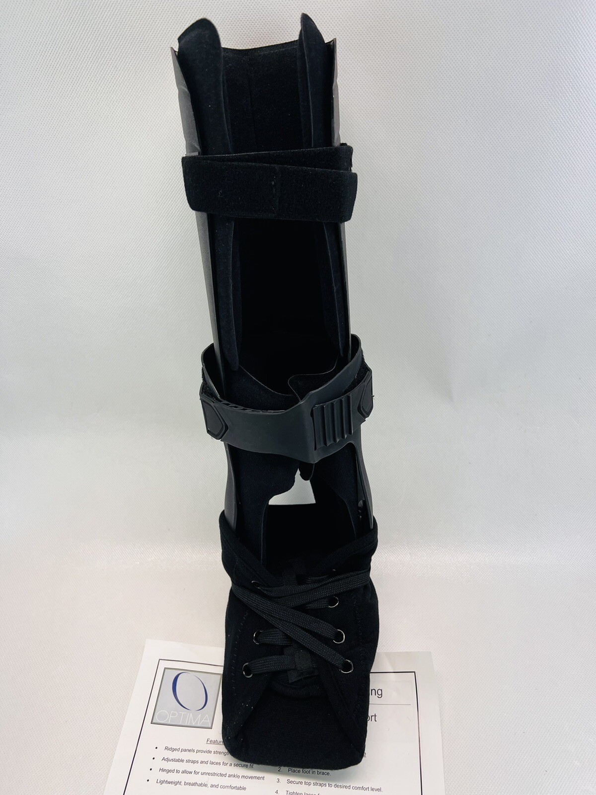 Optima OM-71 Ankle Support Relief Brace Large Right Foot Men 12.5+ Women 13.5+