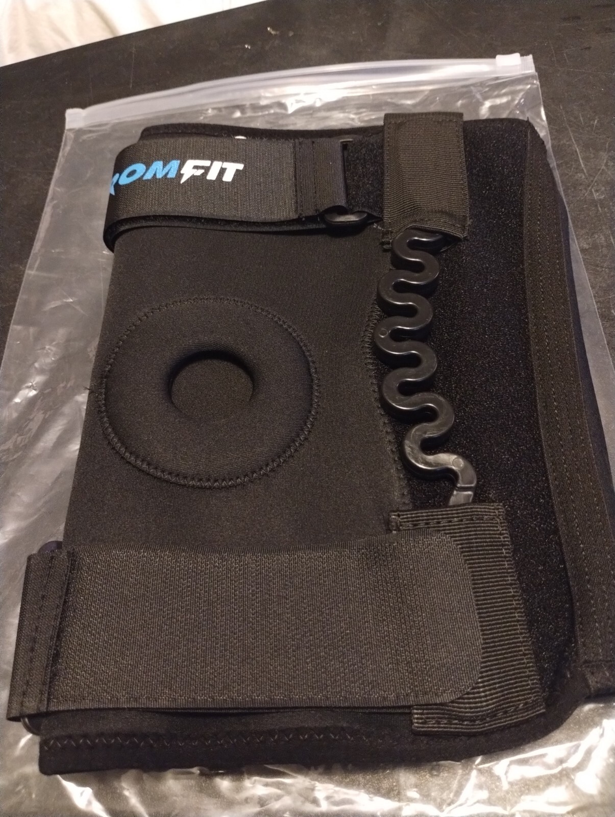 EROMFIT Knee Brace with Side Stabilizers and Open Patella Maximum Knee Support L
