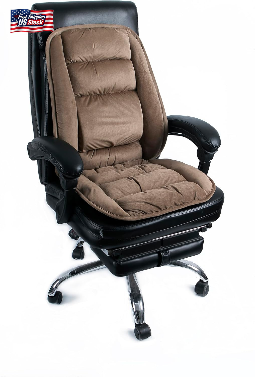 ALIBO Low Back Pain Relief Large Size Firm Lumbar Support and Nonslip Recliner C