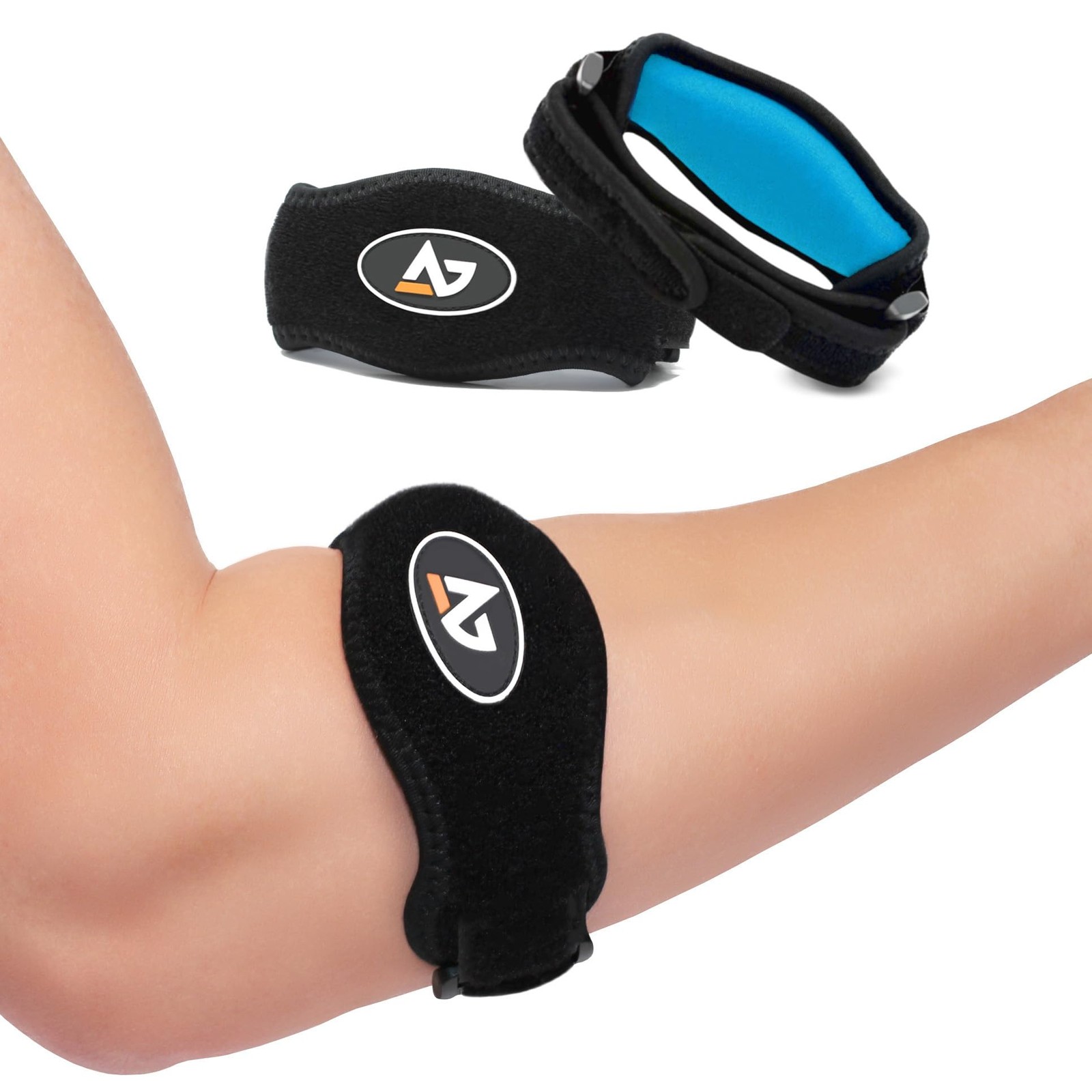 Tennis Elbow Brace (2 Pack) for Tendonitis, Forearm Brace Support Band