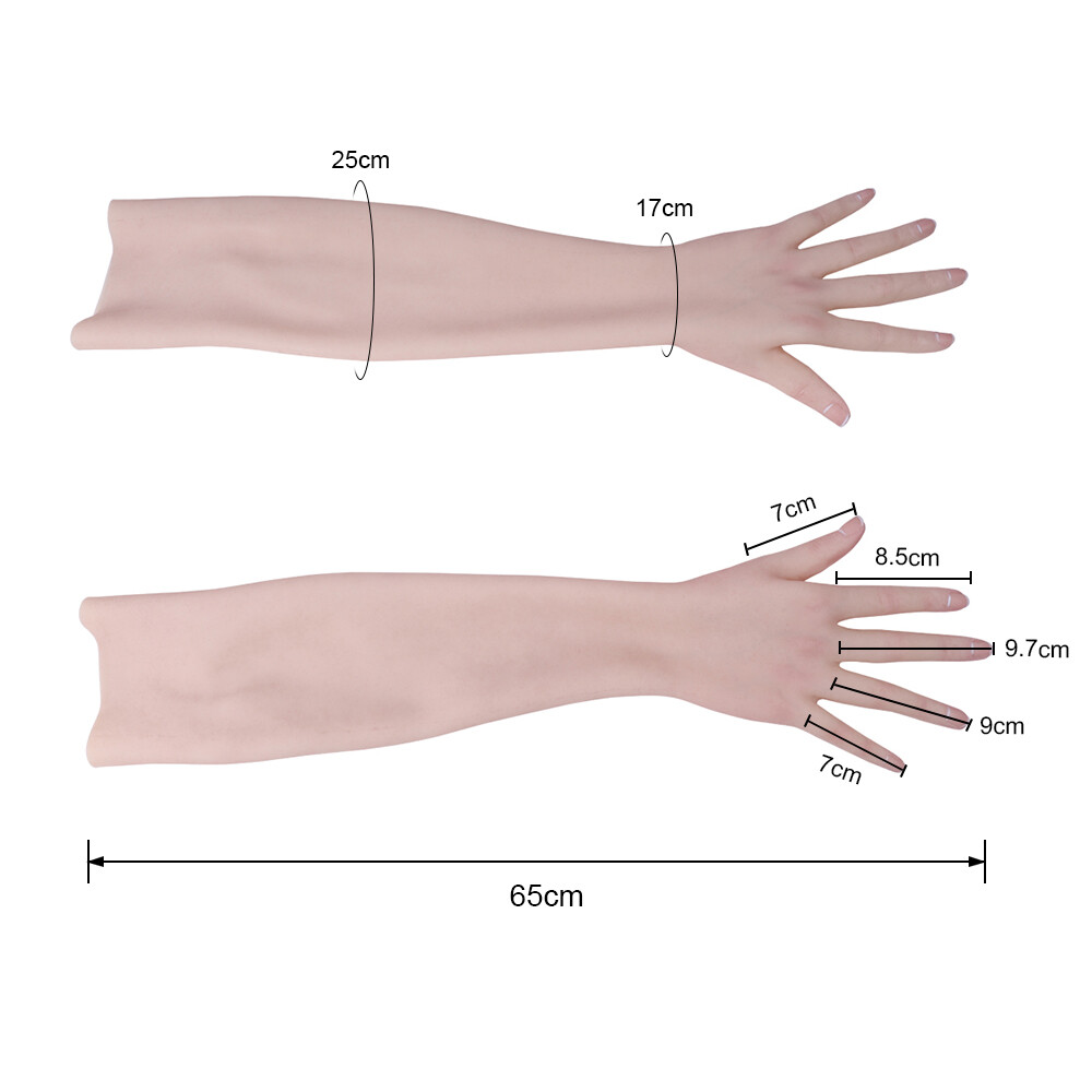 High Simulation Realistic Silicone Female Gloves for Crossdresser Cover Scars