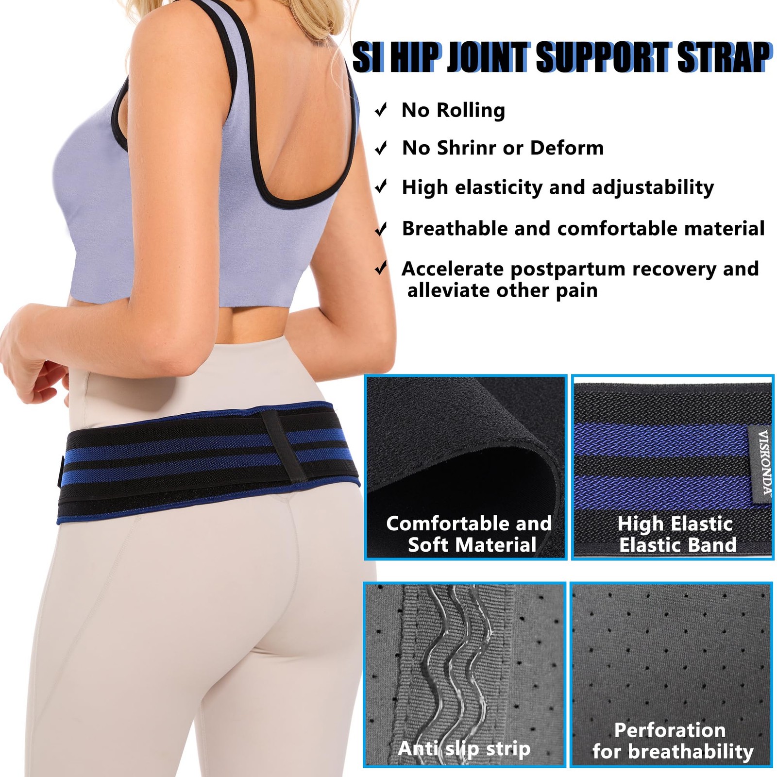 Sacroiliac SI Joint Belt – Lower Back Brace for Men and Women,Hip Braces for …