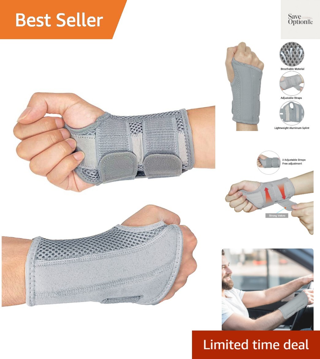 Wrist Brace Night Wrist Sleep Support Splint Compression Sleeve Adjustable St…