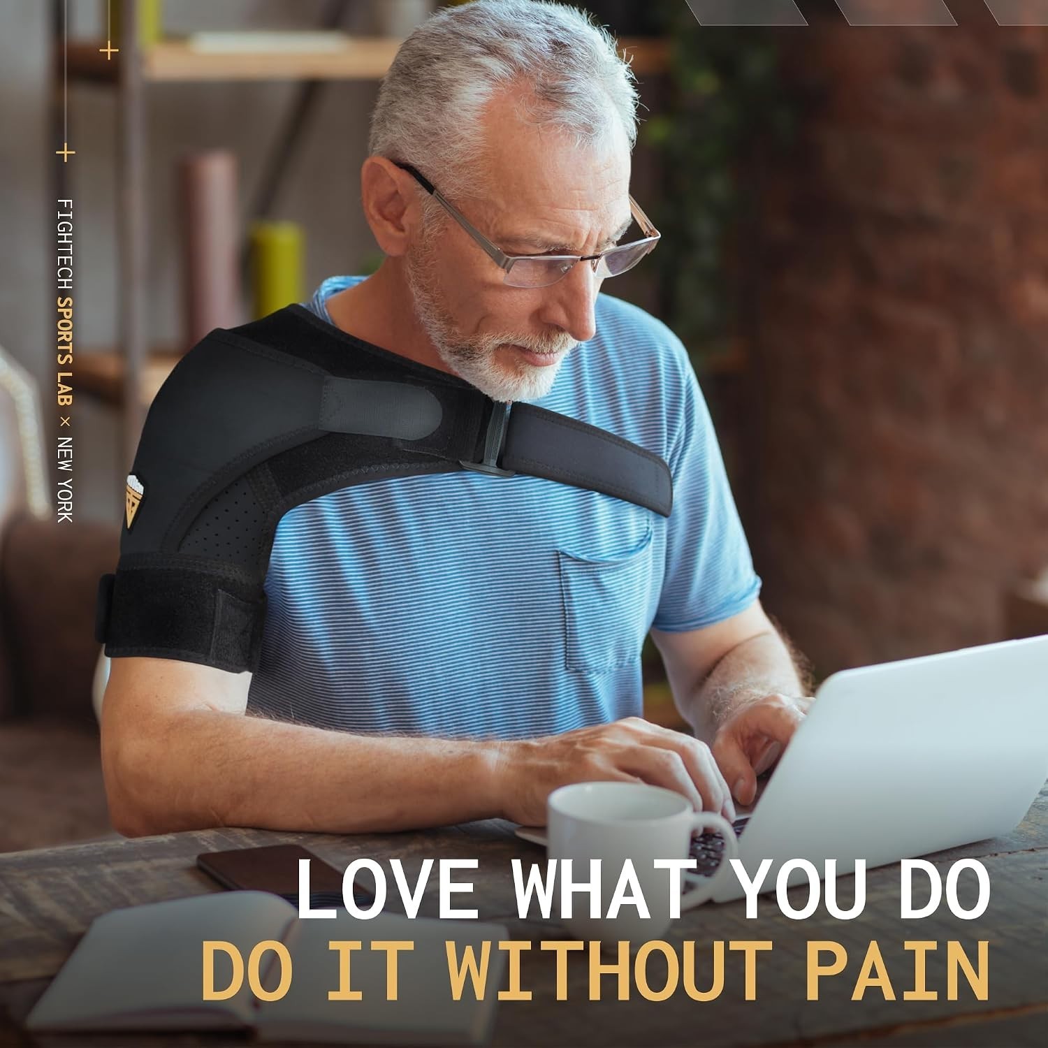 Universal Shoulder Support Brace for Rotator Cuff – Adjustable & Comfortable