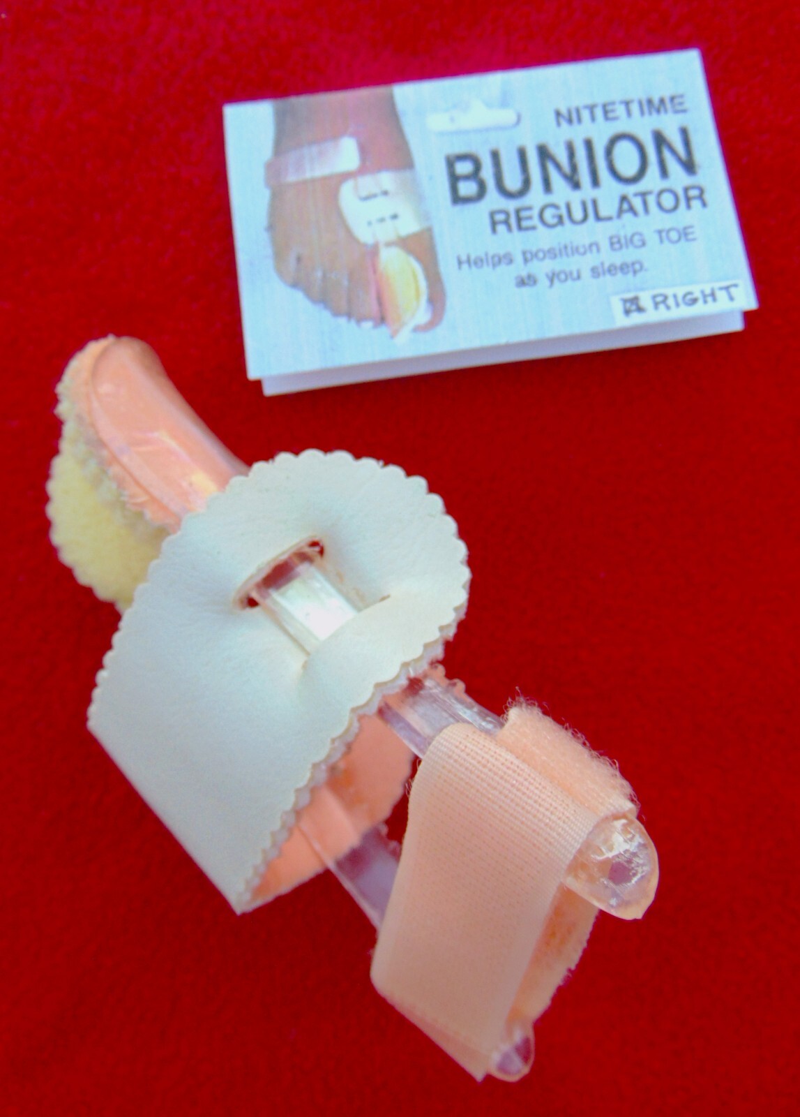 NITETIME BUNION REGULATOR~ Splint ~BIG TOE PAIN RELIEF ~ “RIGHT” JT-325 ~ NEW