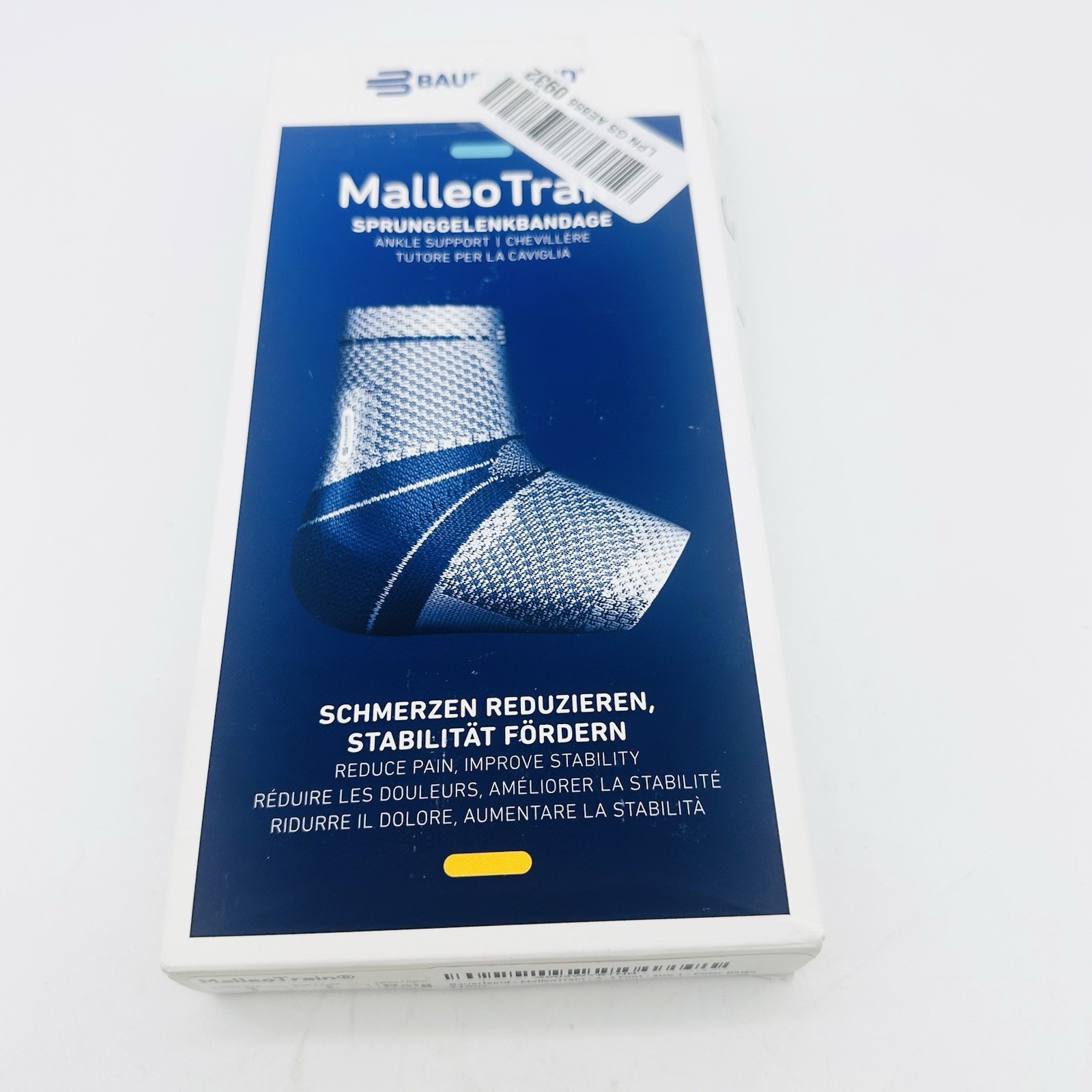 Bauerfeind MalleoTrain Ankle Support Stability for Ankle Joints & Tendons Sz 1 L