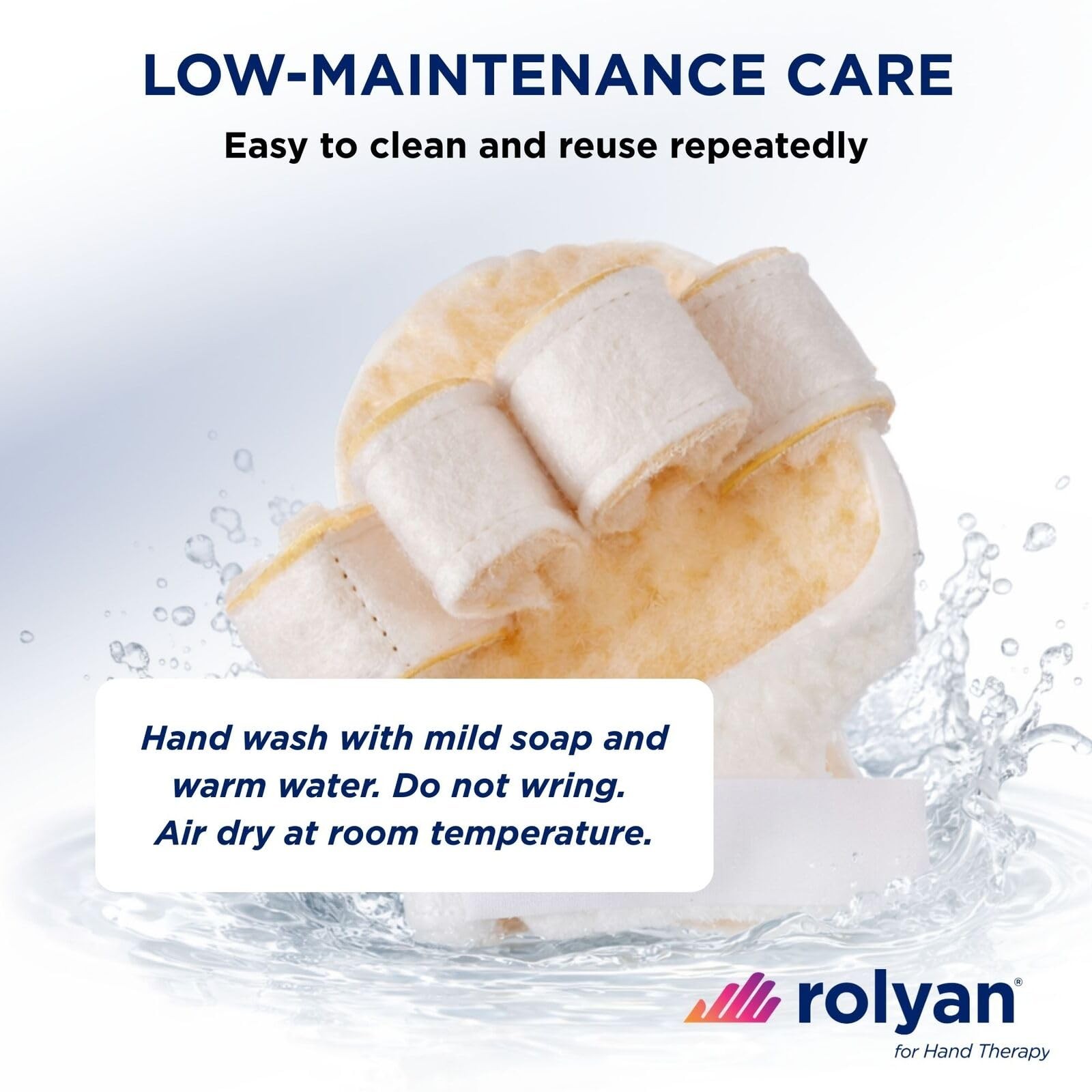 Rolyan Palm Protector with Finger Separators, Left Handed Glove for Finger Contr