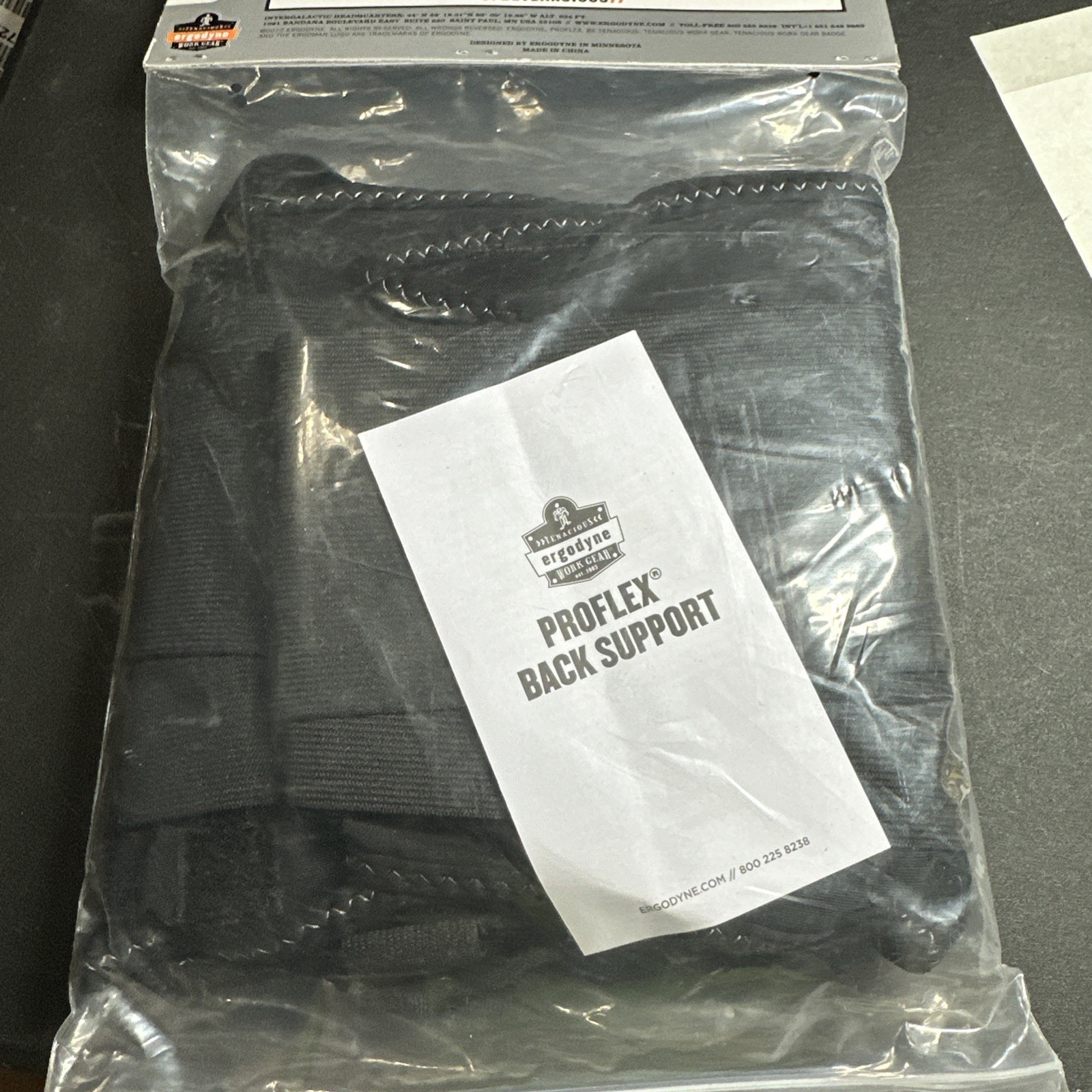 Proflex Ergodyne Tenacious Work Gear Back Support Econ #100 Size 3XL 46”-52”
