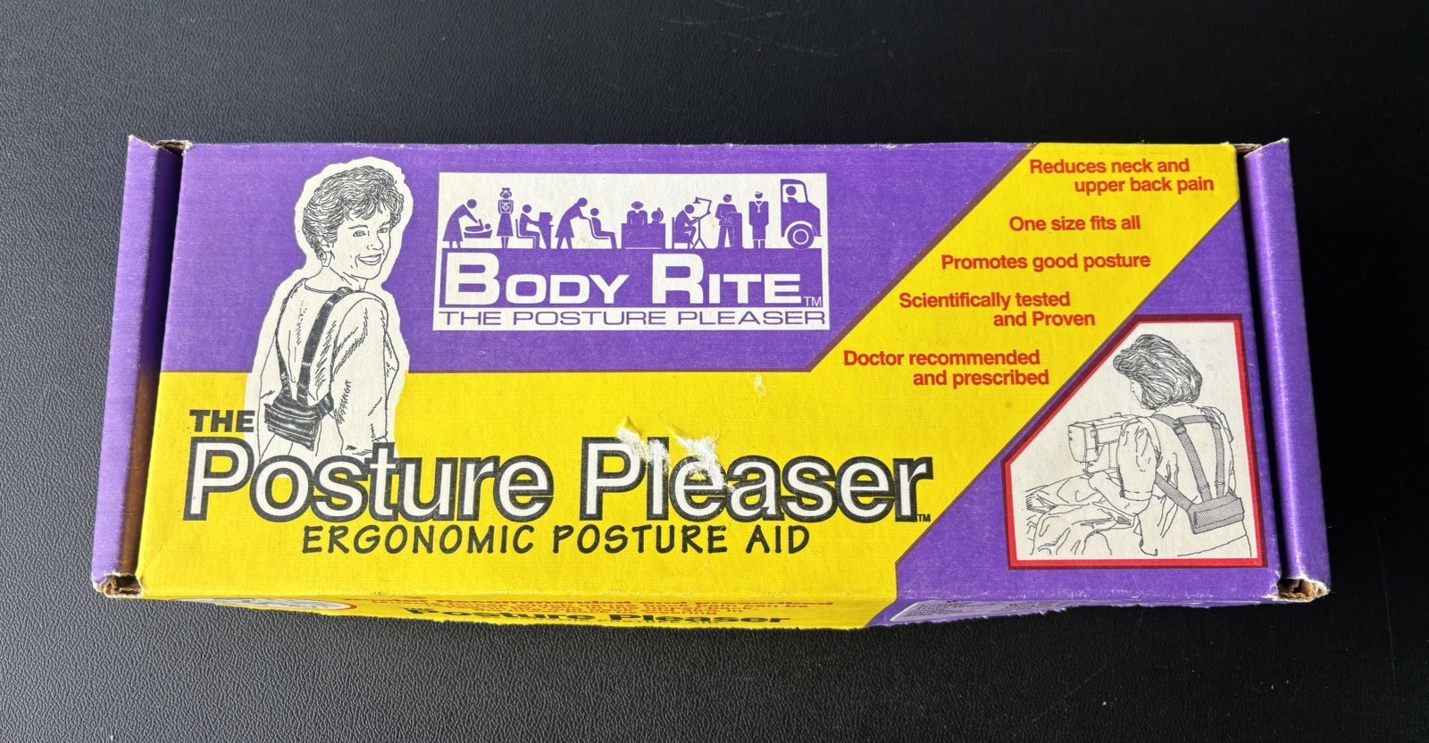 Body Rite The Posture Pleaser Ergonomic Posture Aid Style Harness Retro Style