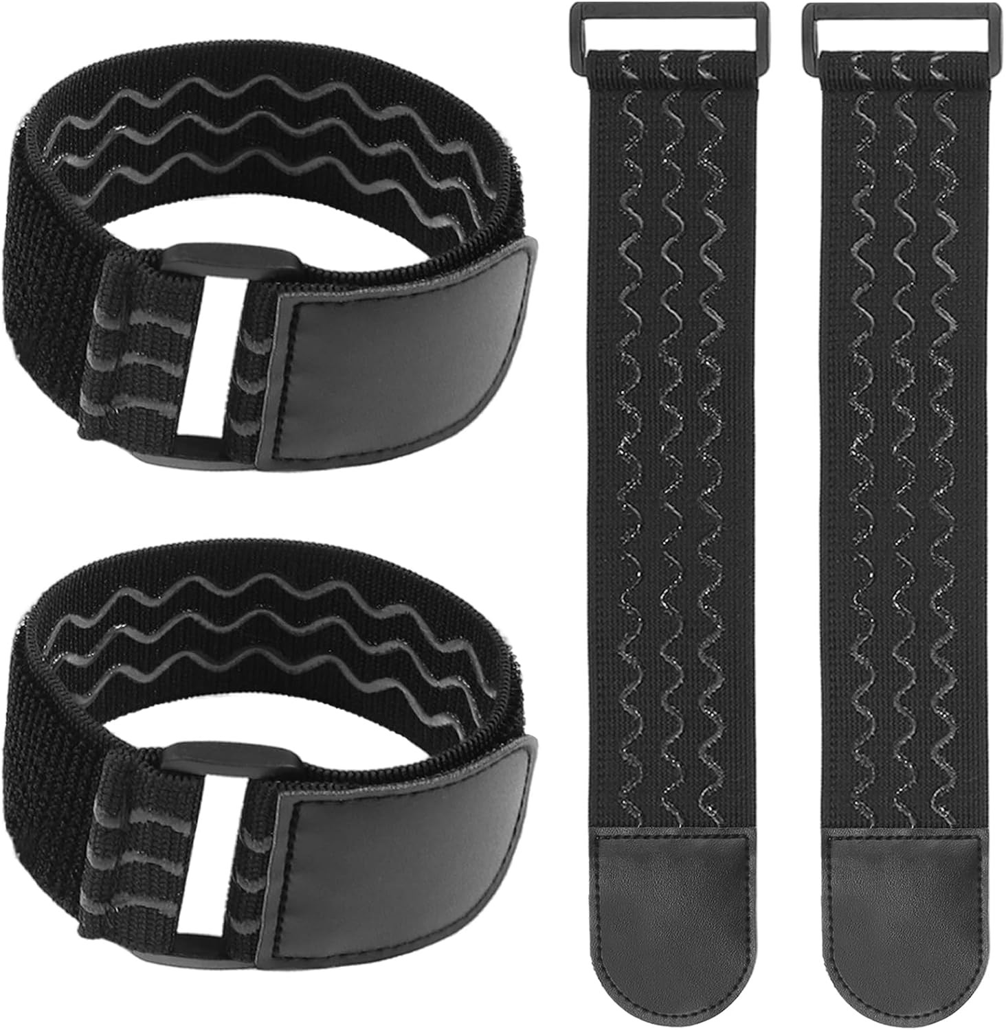 Adjustable Elastic Boot Straps with Anti-Slip Rubber for Outdoor Activities