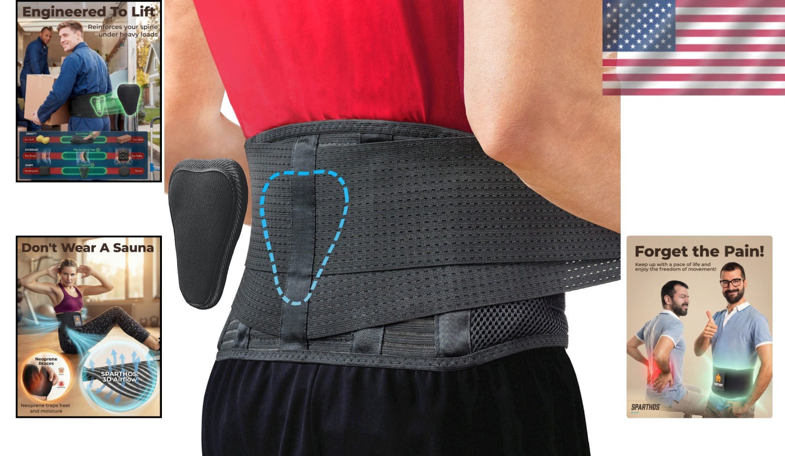 Adjustable Back Brace for Herniated Disc and Sciatica – Comfortable & Supportive