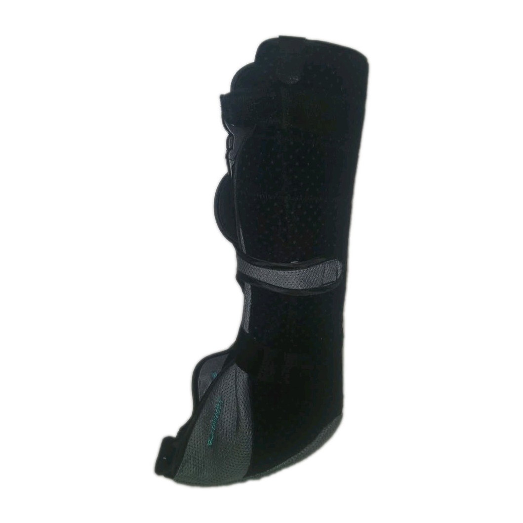 CoreTech Adjustable Ankle/Foot Walking Boot Brace, One Size Black/Gray