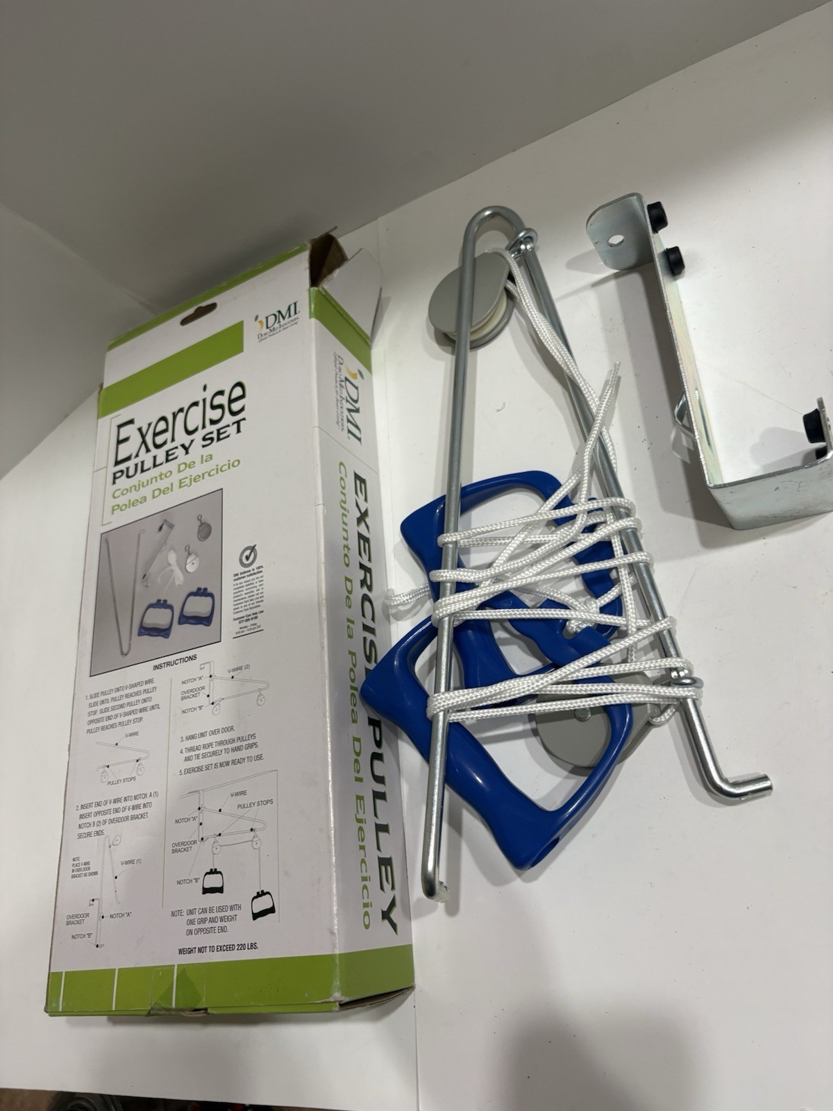 Overdoor Exercise Pulley Set Shoulder Physical Therapy Rehab Kit 660-2030