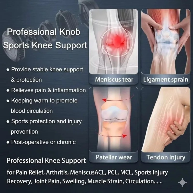 Smart Knob-Type Sports Knee Brace For Joint Pain Meniscus Tear Running Sports