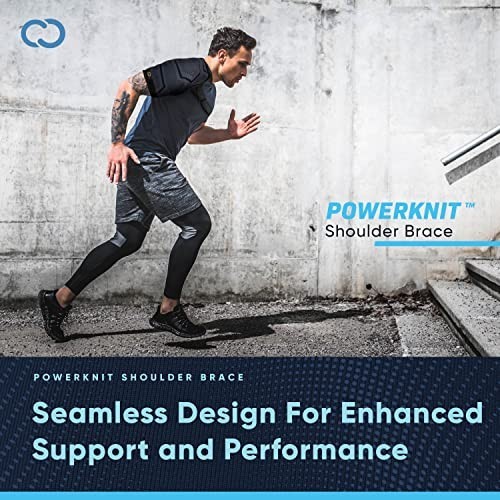 Shoulder Compression Brace for Pain Relief | PowerKnit Support for Rotator Cuff